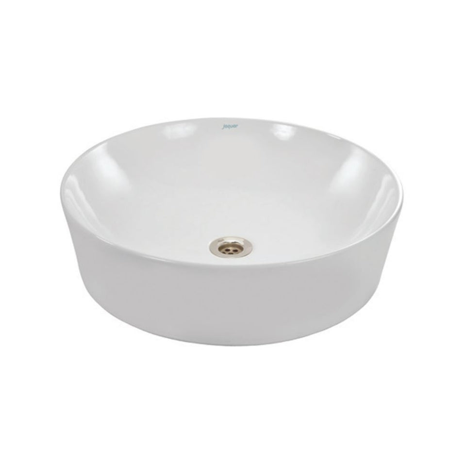 TABLE TOP BASIN - JAQUAR SWARE -  ( WHITE - OPAL - 480x480 mm - 19inchX19inch )