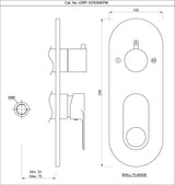 AQUAMAX EXPOSED PART KIT OF SINGLE LEVER SHOWER MIXER WITH 3-WAY DIVERTER AND SLEEVE (COMPATIBLE WITH ALD-783N) - JAQUAR FAUCETS -  ( ANTIQUE COPPER - ORNAMIX PRIME - 0x15 mm - 0inchX0.5inch )