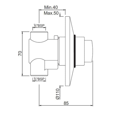 AUTO CLOSING CONC.URINAL FLUSH VALVE - JAQUAR FAUCETS -  ( CHROME - PRESSMATIC - 0x15 mm - 0inchX0.5inch )