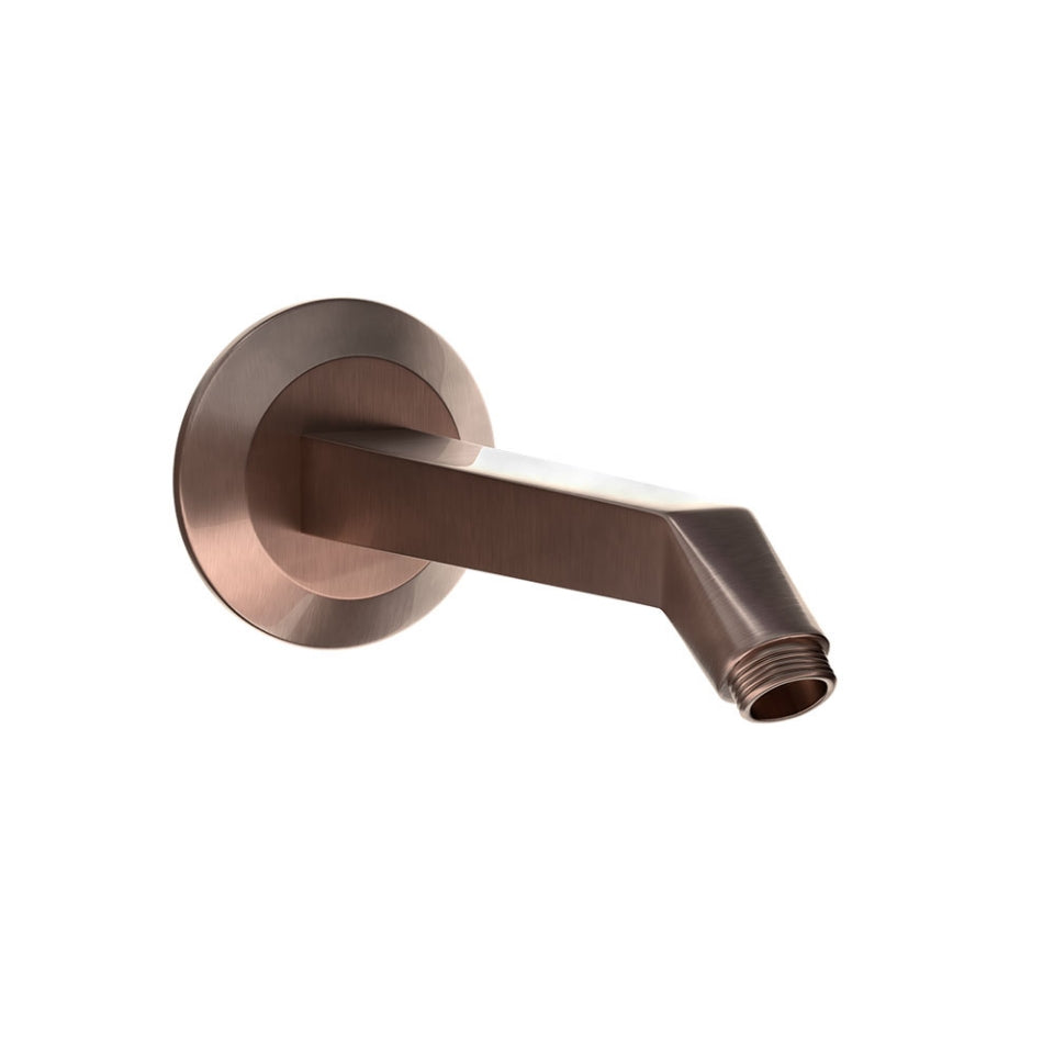 SHOWER ARM CASTED 190MM LONG FLATE SHAPE - JAQUAR FAUCETS -  ( ANTIQUE COPPER - SHOWER ACC. - 0x15 mm - 0inchX0.5inch )