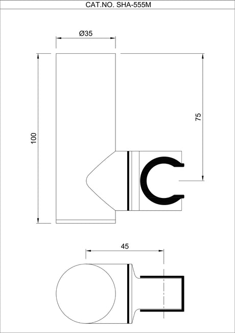 PREMIUM WALL BRACKET FOR HAND SHOWER - JAQUAR FAUCETS -  ( WHITE MATT - SHOWER ACC. - 0x0 mm - 0inchx0inch )