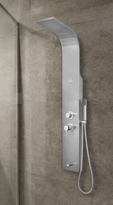 SHOWER PANEL  - JAQUAR FAUCETS -  ( STAINLESS STEEL - PROJECT - 0x0 mm - 0inchx0inch )