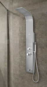 SHOWER PANEL  - JAQUAR FAUCETS -  ( STAINLESS STEEL - PROJECT - 0x0 mm - 0inchx0inch )