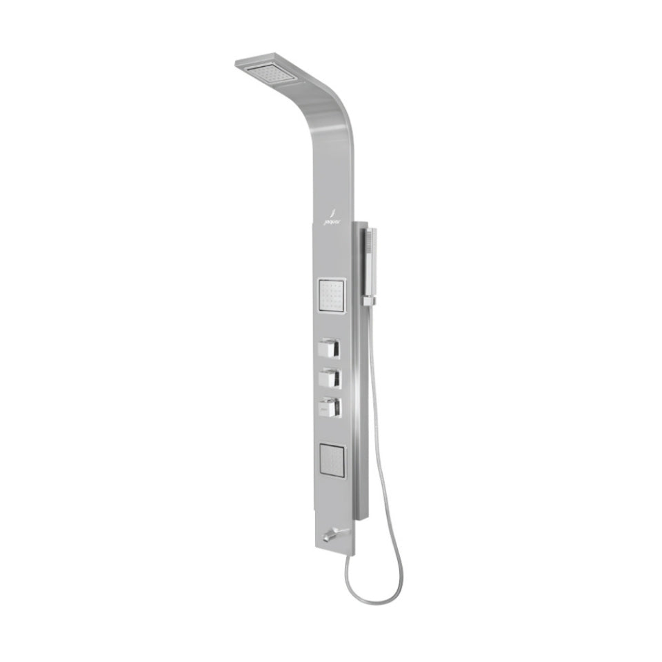 THERMO SHOWER PANEL W/BUTTON SPT - JAQUAR FAUCETS -  ( STAINLESS STEEL - SHINNY - 0x0 mm - 0inchx0inch )