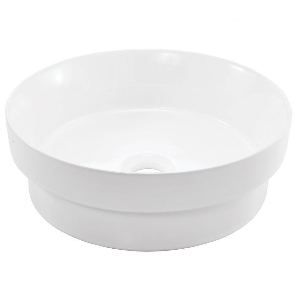 THIN RIM TABLE TOP BASIN - JAQUAR SWARE -  ( WHITE - SOLO - 360x360 mm - 14.4inchX14.4inch )