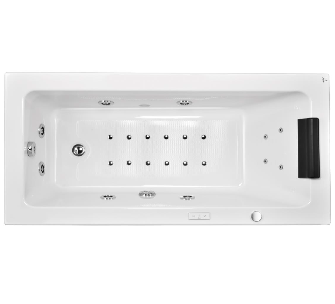 WHIRLPOOL COMBI SYSTEM - JAQUAR WELLNESS -  ( WHITE - FONTE - 1500x750 mm - 60inchX30inch )