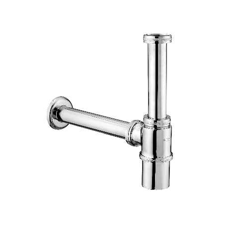 BOTTLE TRAP WITH 12   LONG BRASS PIPE - IPM -  ( CHROME - ALLIED - 0x15 mm - 0inchX0.6inch )