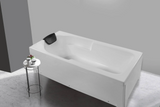 BATH TUB GP ACRYLIC(HT-388MM) - OYSTER -  ( WHITE - BENELLA - 1525x750 mm - 61inchX30inch )