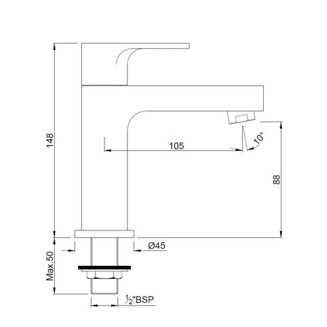 PILLAR COCK - JAQUAR FAUCETS -  ( GRAPHITE - VIGNETTE PRIME - 0x15 mm - 0inchX0.5inch )