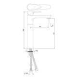 S.L. B/MIXER 150MM EXTD BRAIDED PIPES - JAQUAR FAUCETS -  ( GOLD DUST - VIGNETTE PRIME - 0x15 mm - 0inchX0.5inch )